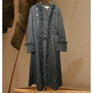 Victorian Black Steampunk  Game Of Thrones Captain Hook Pirate Witch Size XXL